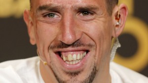 Bayern Munich's Franck Ribery of France, one of three nominees for world soccer player of the year, takes part in a press conference prior to the FIFA Ballon d'Or 2013 Gala in Zurich, Switzerland, Monday, Jan. 13, 2014. (AP Photo/Michael Probst)